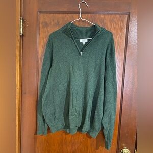 Croft & Barrow Forest Green Zip-Up Sweater